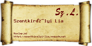 Szentkirályi Lia névjegykártya